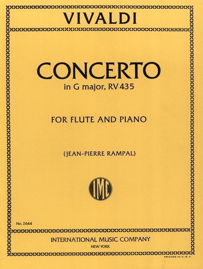 A. Vivaldi: Concerto Op. 10 N. 4 (F Vi N. 15) (Rampal)