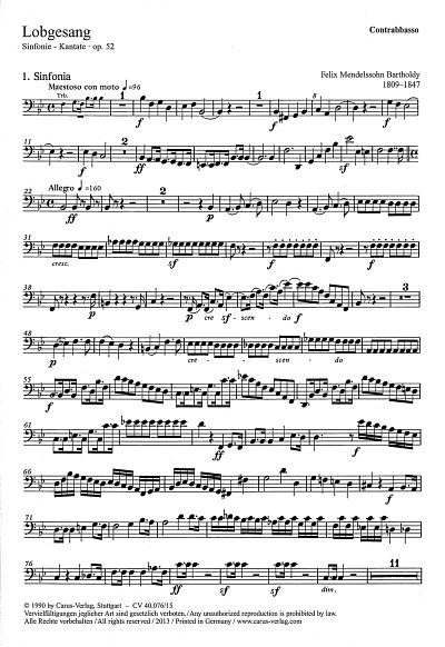 F. Mendelssohn Bartholdy: Lobgesang op. 52; Symphonie-Kantat