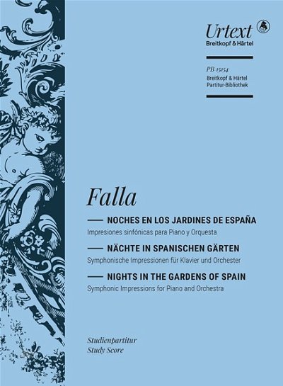M. de Falla: Nächte in spanischen Gärten, KlavOrch (Stp)