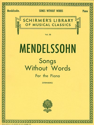 F. Mendelssohn Barth: Songs without Words/ Lieder ohne, Klav