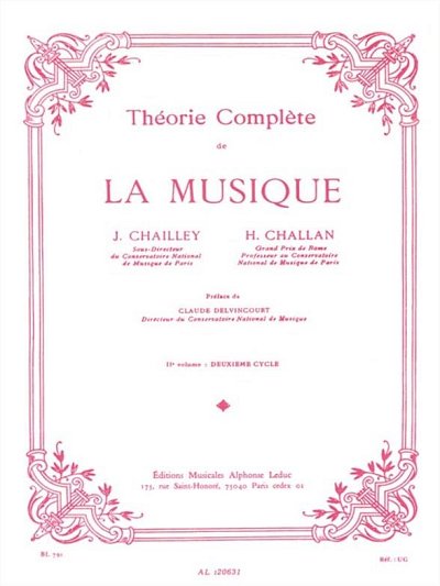 J. Chailley: Théorie complète de la musique - Vol. 2 (Bu)