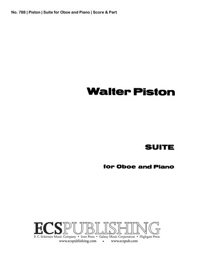 W. Piston: Suite for Oboe and Piano, ObKlav (KlavpaSt)