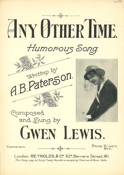 Gwen Lewis, A. B. Paterson: Any Other Time