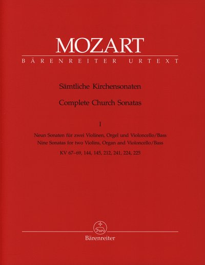 W.A. Mozart: Sämtliche Kirchensonaten 1, StroOrg (Pa+St)