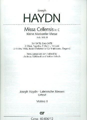 J. Haydn: Missa Cellensis in C, GesGchOrchOr (Vl2)