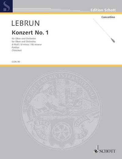 DL: L.A. Lebrun: Konzert No. 1 d-Moll, ObOrch (Part.)
