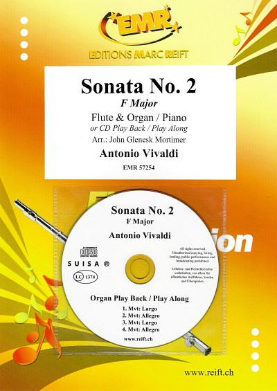 A. Vivaldi: Sonata No. 2, FlKlav/Org (+CD)