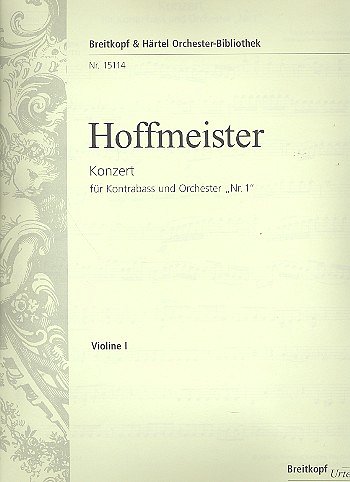 F.A. Hoffmeister: Concerto pour contrebasse "n° 1" (avec violon obligé)