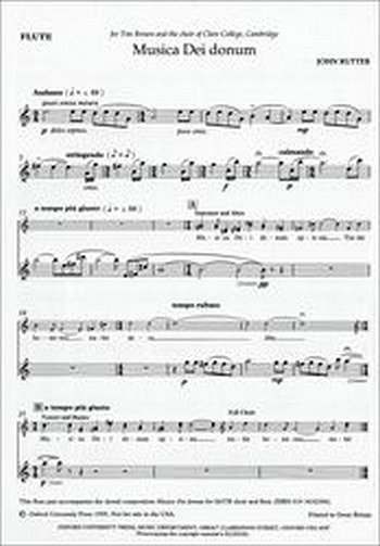 J. Rutter: Musica Dei Donum, Ch (Chpa)