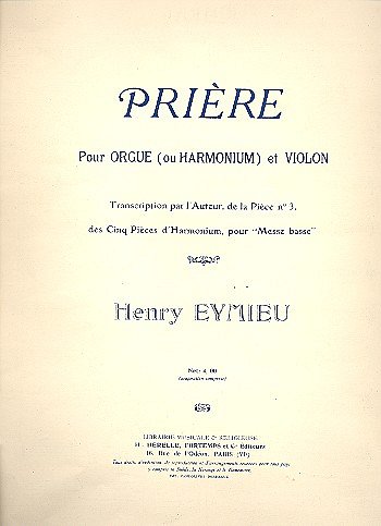 Prière - Op.161, Org