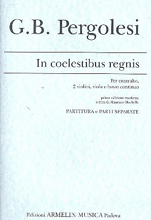 G.B. Pergolesi: In Coelestibus Regnis (Pa+St)