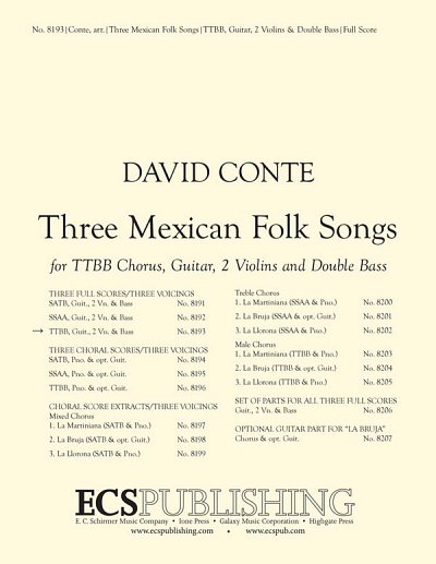 Three Mexican Folk Songs (Part.)