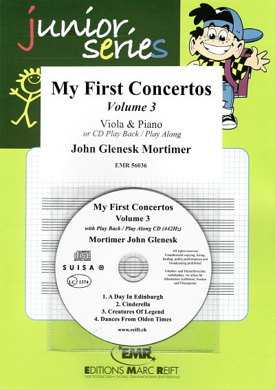 J.G. Mortimer: My First Concertos Volume 3, VaKlv (+CD)