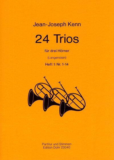 G. Kenn, Jean-Joseph: 24 Trios Vol. 1