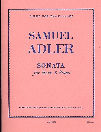 S. Adler: Sonata (Horn and Piano)