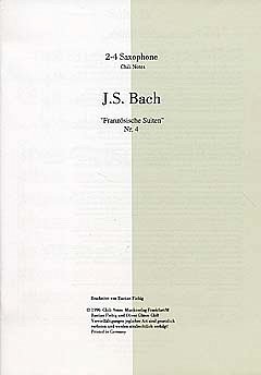 J.S. Bach: Franzoesische Suite 4 Bwv 815