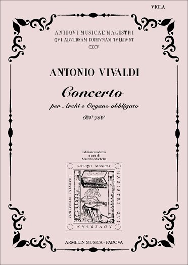 A. Vivaldi: Concerto Rv 766, OrgOrch (Pa+St)