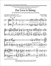 D. Pinkham: For Love Is Strong