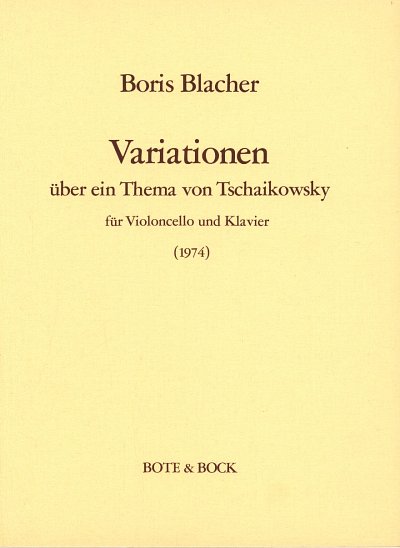 B. Blacher: Variationen über ein Thema von Tschaikowsky