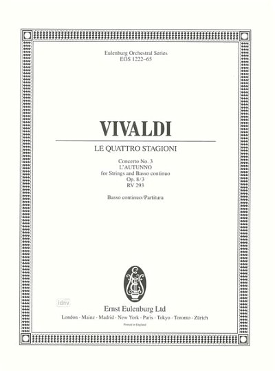 A. Vivaldi: Concerto F-Dur op. 8/3 RV 293 "Le quattro stagioni/ Die vier Jahreszeiten" (1725)