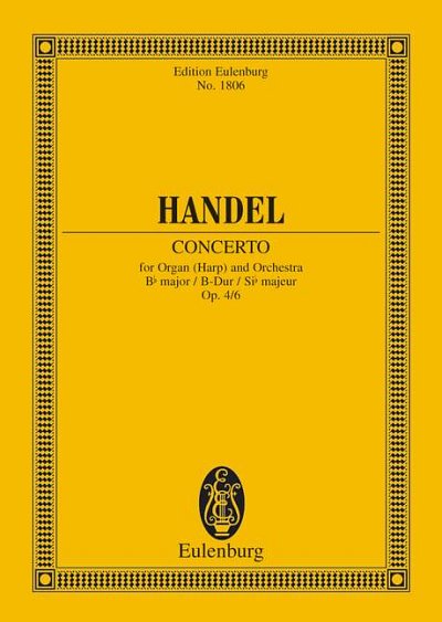 G.F. Haendel: Concert pour orgue No. 6 Sib majeur