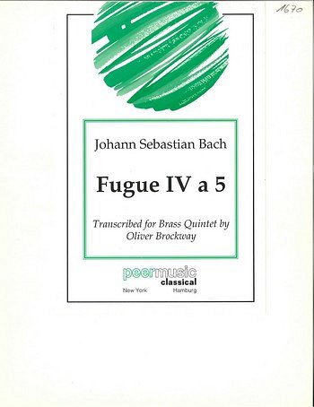 J.S. Bach: Fugue 4 à 5, 2TrpHrnPosTb (Pa+St)