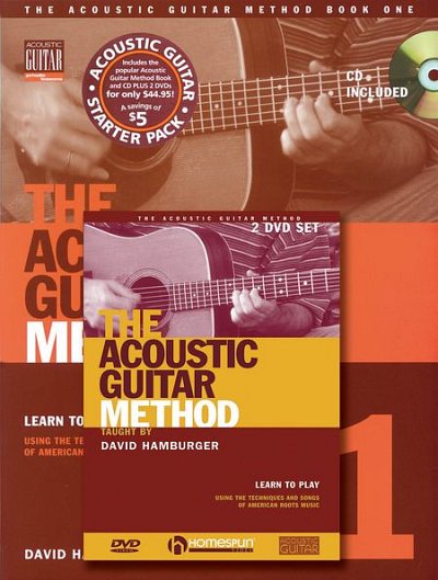 Acoustic Guitar Method - David Hamburger, Git (+CD+DVD)