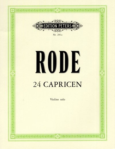 P. Rode: 24 Capricen In Etuedenform, in den 24 Tonarten  / f