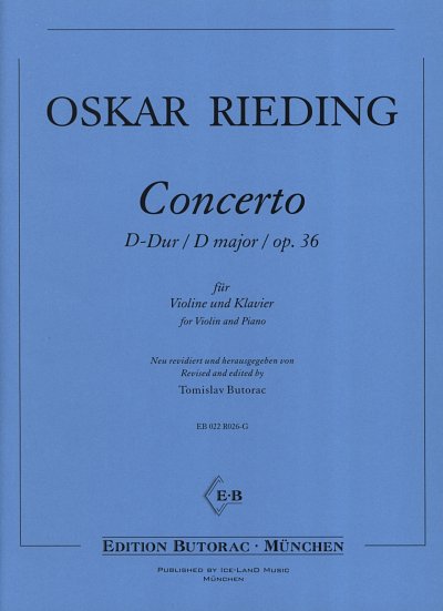 O. Rieding: Concerto D-Dur op. 36, VlKlav (KlavpaSt)