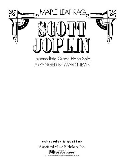 S. Joplin: Maple Leaf Rag, Klav