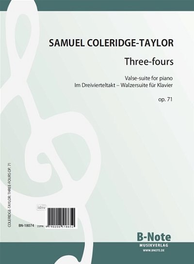S. Coleridge-Taylor: Three-fours - Walzer-Suite für Klavier op.71