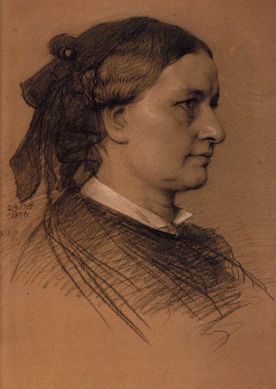 C. Schumann: Postkarte Clara Schumann (1876) (Postkarte)