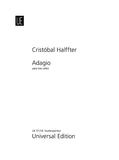 AQ: C. Halffter: Adagio, 3Vc (Part.) (B-Ware)