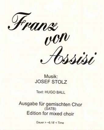 Stolz Josef: Franz Von Assisi