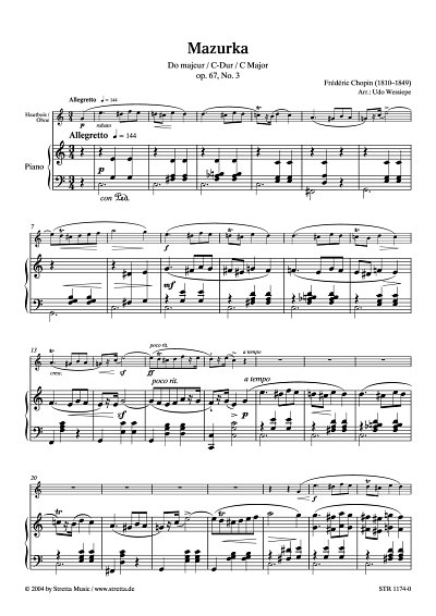 DL: F. Chopin: Mazurka C-Dur op. 67 Nr. 3