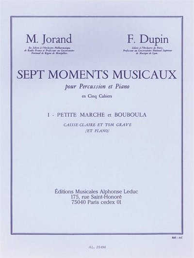F. Dupin: 7 Moments musicaux 1 - Petite Marche et Bo (Part.)