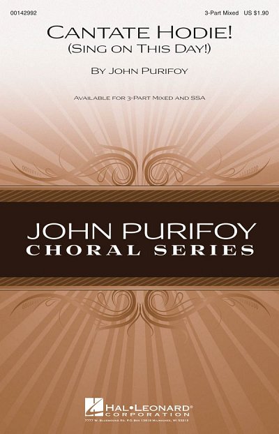 J. Purifoy: Cantate Hodie! (Sing on This Day, Ch3Klav (Chpa)