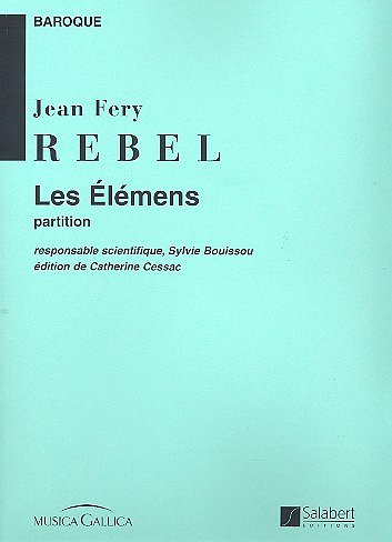 J.F. Rebel: Les Elemens Orchestre De Chambre Partition