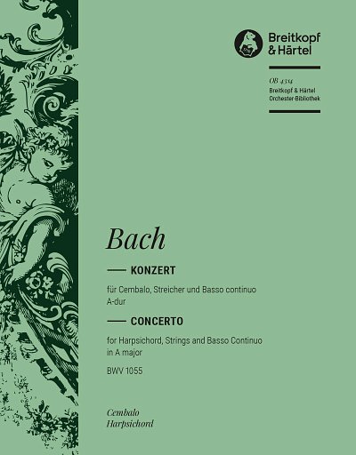 J.S. Bach: Konzert für Cembalo, Streicher , KlavStrBc (Cemb)