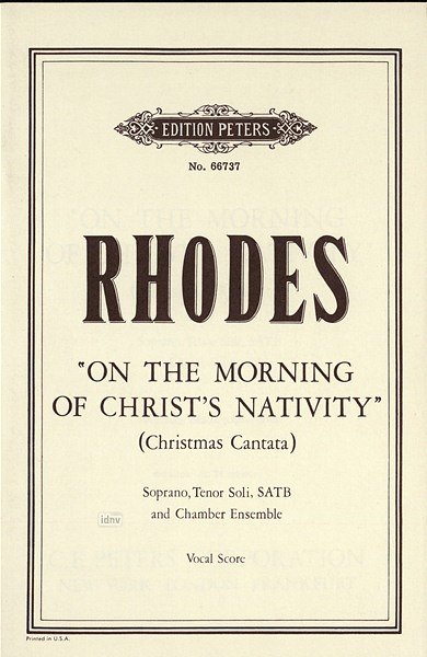 Rhodes Philip: On The Morning Of Christ's Nativity