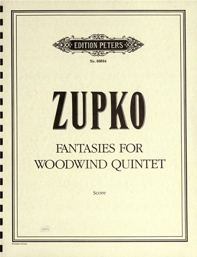 Zupko: Fantasies Woodwind