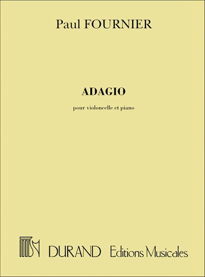 Adagio, Pour Violoncelle Et Piano  (Part.)