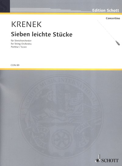 E. Krenek: Sieben leichte Stücke , Stro (Part.)