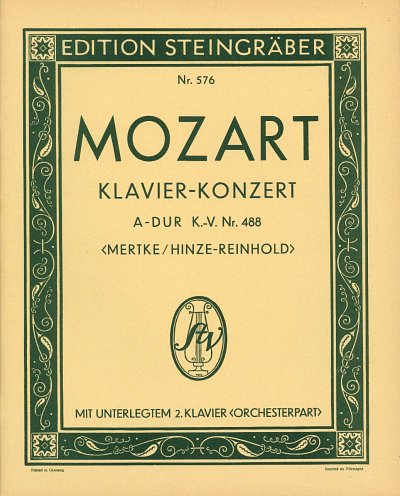 W.A. Mozart: Konzert A-Dur KV 488, 2Klav (KA)