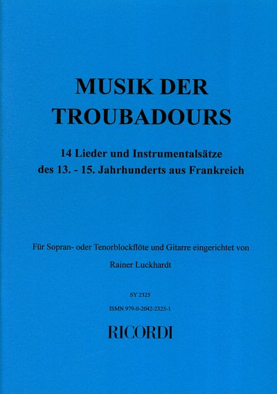 R. Luckhardt: Musik Der Troubadours