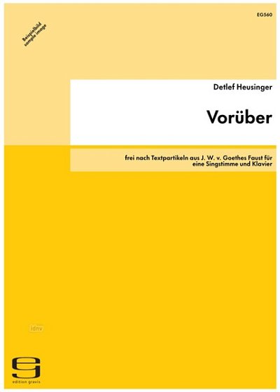 Heusinger Detlef: Vorueber - Frei Nach Textpartikeln Aus Goe