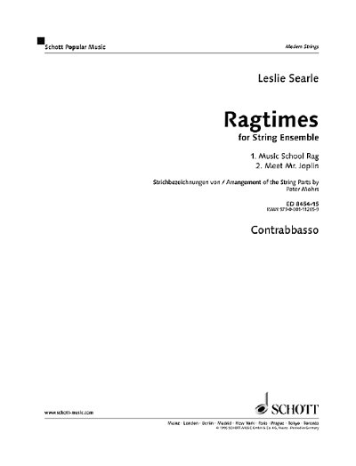 DL: L. Searle: Ragtimes for String Ensemble, Varstrens (Kb)