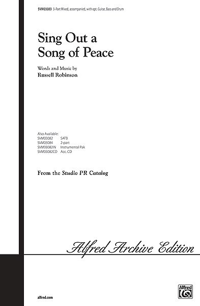 R. Robinson: Sing Out a Song of Peace, Ch3Klav