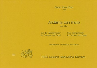 Korn Peter Jona: Andante Con Moto Op 54a Aus Morgenmusik