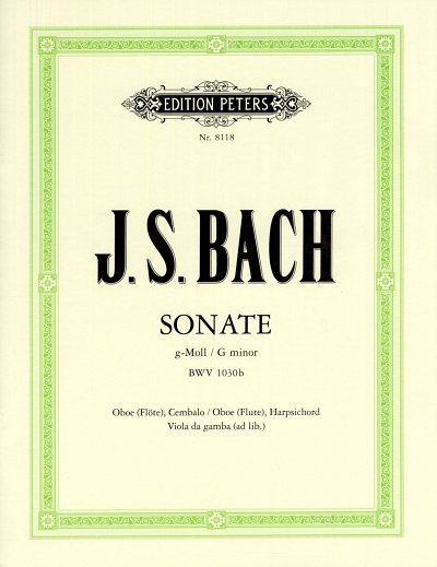 J.S. Bach: Sonate für Oboe (Flöte), Cembalo und Viola da gamba ad libitum g-Moll BWV 1030b